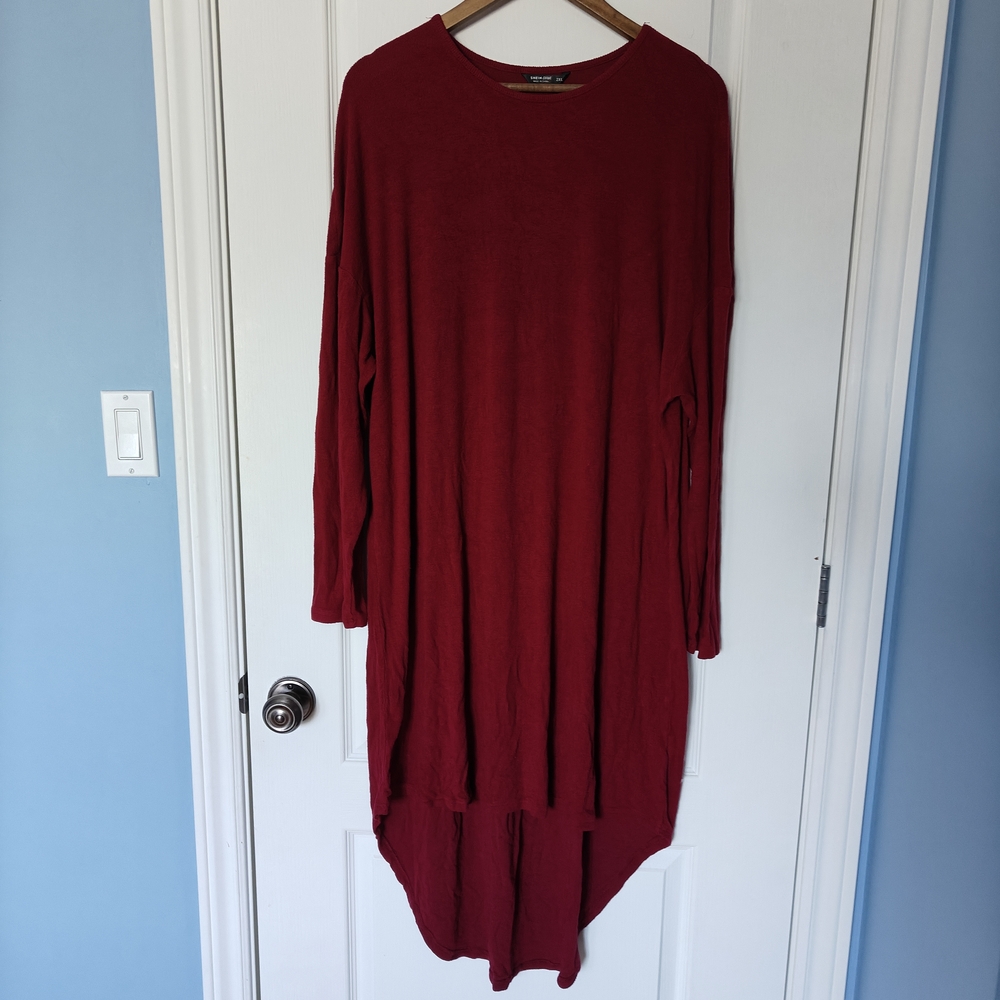 SHEIN Red High Low Dress